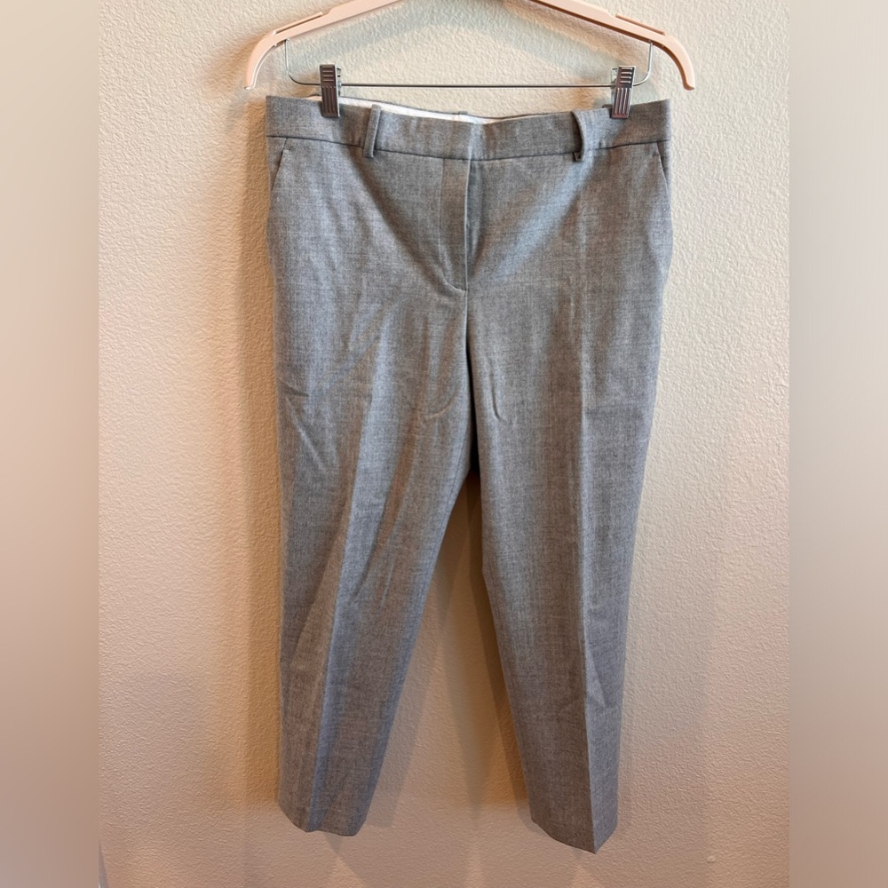 Theory wool straight ankle work pants Size 10